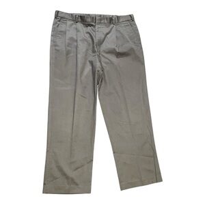 Lands end men’s khaki pants pleated size 40 beige business casual work wear